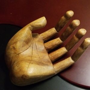 Accents - Carved Wooden Hand Accents - Carved Wooden Hand
